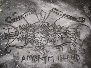 A modern sand drawing