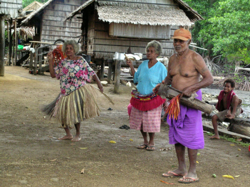 Dancing to the kundu drum