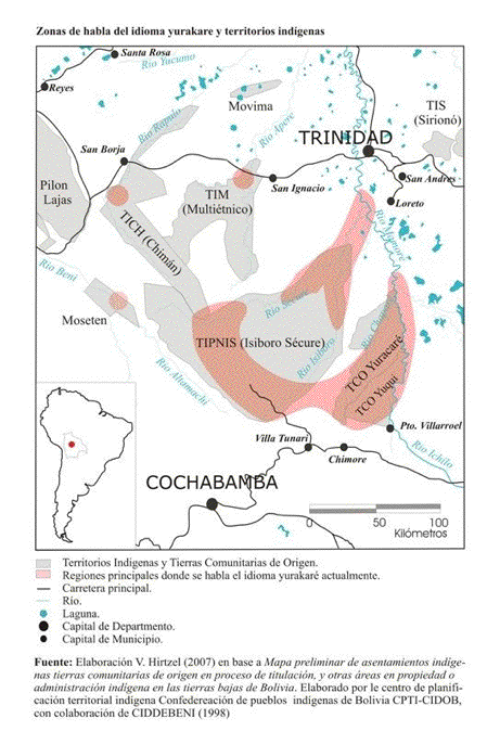 habitational areas of the Yurakaré