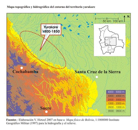 The physical geography of the area