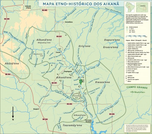 Mapa Etno-Historico dos Aikana_North