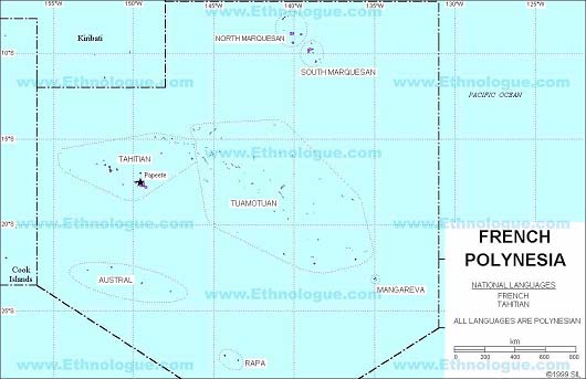 Map: French Polynesia